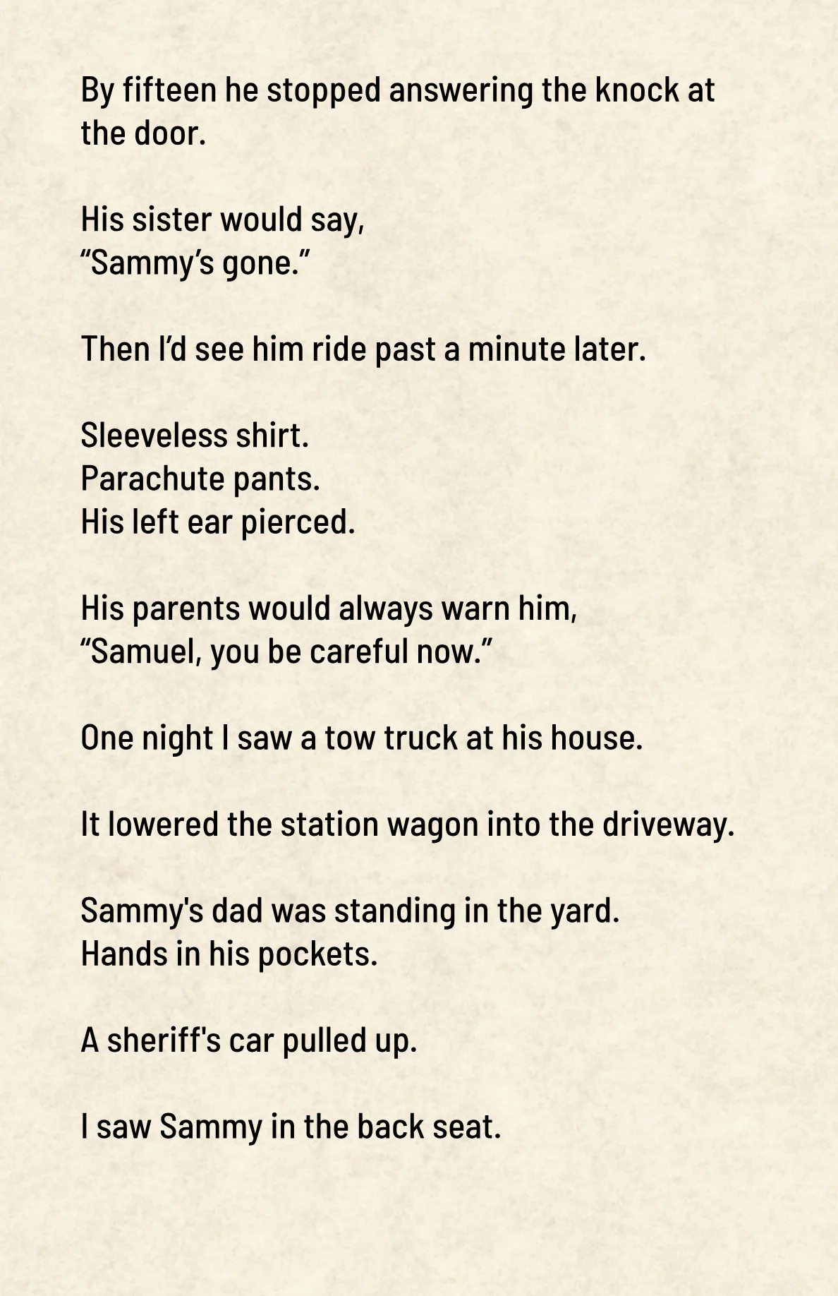 Sammy Clark, page 3 of 5