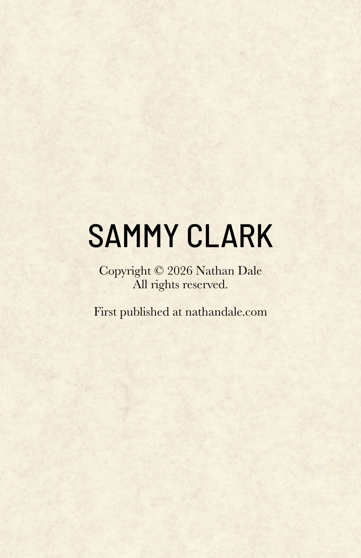 Sammy Clark, page 5 of 5